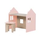 Set birou si scaunel Home Concept, Roz