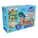 Puzzle 4 in 1 Noriel - Animale salbatice (30 piese)