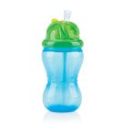 Nuby  Pahar cu pai Vari-Floflip-it 360 ml de la 12 luni, Albastru