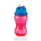Nuby  Pahar cu pai Vari-Floflip-it 360 ml de la 12 luni, Rosu