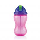 Nuby Pahar cu pai Vari Floflip-it 360 ml de la 12 luni, Roz