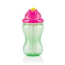 Nuby  Pahar cu pai Vari-Floflip-it 360 ml de la 12 luni, Verde
