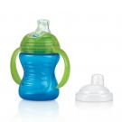 Nuby Pahar stop picatura cu manere si super tenina Vari-Flo 240 ml, Albastru
