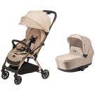 Pachet promo Leclerc Carucior sport Influencer, Sand Chocolate + Landou carucior, Sand Chocolate