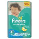 Scutece Pampers Active Baby-Dry 4 Maxi Plus, 70 buc, 9 - 16 kg