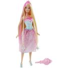 Papusa Barbie cu par blond - Regatul parului fara sfarsit