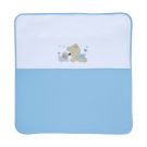 Paturica bebe Lorelli Classic Za Za - Blue, 90x90 cm