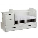 Patut copii Bebe Design Transformer Silence, alb