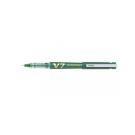 Pix cu varf Roller, Pilot, V7, Hi-Tecpoint, reincarcabil, Verde, 0.7 mm