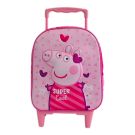 Ghiozdan 3D mini tip troler Peppa Pig