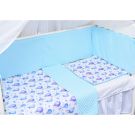 Set lenjerie Paturica Fermecata, 3 piese, Baloane, Bleu