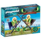 Set Playmobil Dragons - Raffnut si Taffnut in costume de zbor (70042)