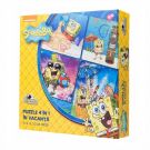 Puzzle 4 in 1 SpongeBob In vacanta (6, 9, 15, 20 piese)