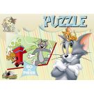 Puzzle NORIEL Tom and Jerry cu aruncator de mingi, 60 piese