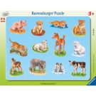 Puzzle Ravensburger Animal Babies, 8 - 17 piese