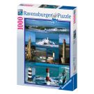 Puzzle Ravensburger Lighthouses of Brittany, 1000 piese