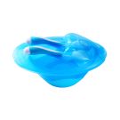 Recipient pentru hranire BabyOno cu lingurita si furculita - Bleu