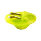 Recipient pentru hranire BabyOno cu lingurita si furculita - Verde