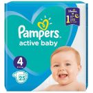 Scutece Pampers Active Baby, Nr 4, 9 - 14 Kg, 25 buc