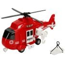 Elicopter de interventie cu lumini si sunete, Cool Machines, 1:16, Rosu