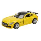 Masinuta din metal Glow Light, Maxx Wheels, 1:32, Galben