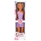 Papusa Clara in tinuta de petrecere, Dollz n More, cu rochie mov, 80 cm
