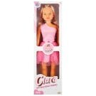 Papusa Clara in tinuta de petrecere, Dollz n More, cu rochie roz, 80 cm
