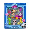 Set de joaca cu 3 figurine, Littlest Pet Shop, Safari