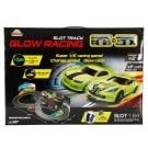 Set pista de curse cu 2 masini, Glow Racing, Slot Track, 1:64