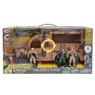 Vehicul militar si 4 figurine, Hero Combat, Camion, 15 piese