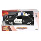 Masina de politie cu lumini si sunete, Maxx Wheels, 24 cm, Negru