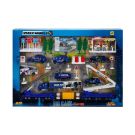 Set de joaca cu vehicule, Maxx Wheels, Politie, 40 piese, 1:87
