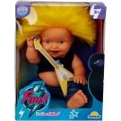 Papusa Bebelus, Dollz n More, Punk Nil, 23 cm, Galben