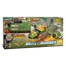 Set avion militar cu figurina, The Corps Universe, Lanard Toys, Beast Bomber