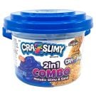 Galetusa cu slime si nisip, Cra-Z-Art, 2in1 Combo Metallic Slimy&Sand