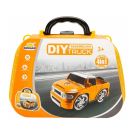 Set de constructie masini 4 in 1, Sunman, Galben