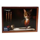 Puzzle Witty Puzzlezz, Pisica in costum, 500 piese