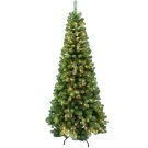 Brad artificial cu lumini, Alska, 210 cm