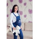 Salopeta jeans de maternitate Majore