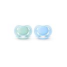 Set 2 suzete din silicon Ultra Air Avent, 0 - 6 luni