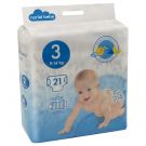 Scutece Noriel Bebe, marimea 3, 21 buc, 9 - 14 kg
