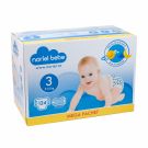 Scutece Noriel Bebe Mega Pachet, marimea 3, 124 buc, 9 - 14 kg