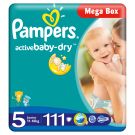 Scutece Pampers Active Baby-Dry 5 Junior, 111 buc, 11 - 18 kg