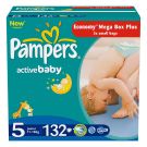 Scutece Pampers Active Baby-Dry 5 Junior, 132 buc, 11 - 18 kg