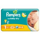 Scutece Pampers New Baby-Dry 1 New Born, 43 buc, 2 - 5 kg