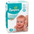 Scutece Pampers Pro Care, marimea 2, 3 - 6 kg, 36 buc