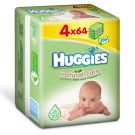 Servetele umede HUGGIES Natural Care, Aloe, 4 x 64 buc