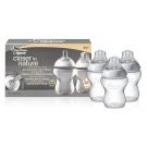 Set 3 Biberoane PP Tomme Tippee - Closer to Nature, +0 luni, 260ml