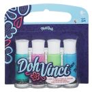 Set 4 tuburi Pasta Speciala Doh-Vinci - Deco Pop Cool