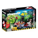 Set de constructie Playmobil Ghostbusters - Slimmer si stand de hot dog (9222)